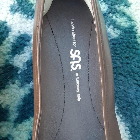 SAS Regina Pump in brown size 7.5M - Picture 3 of 8